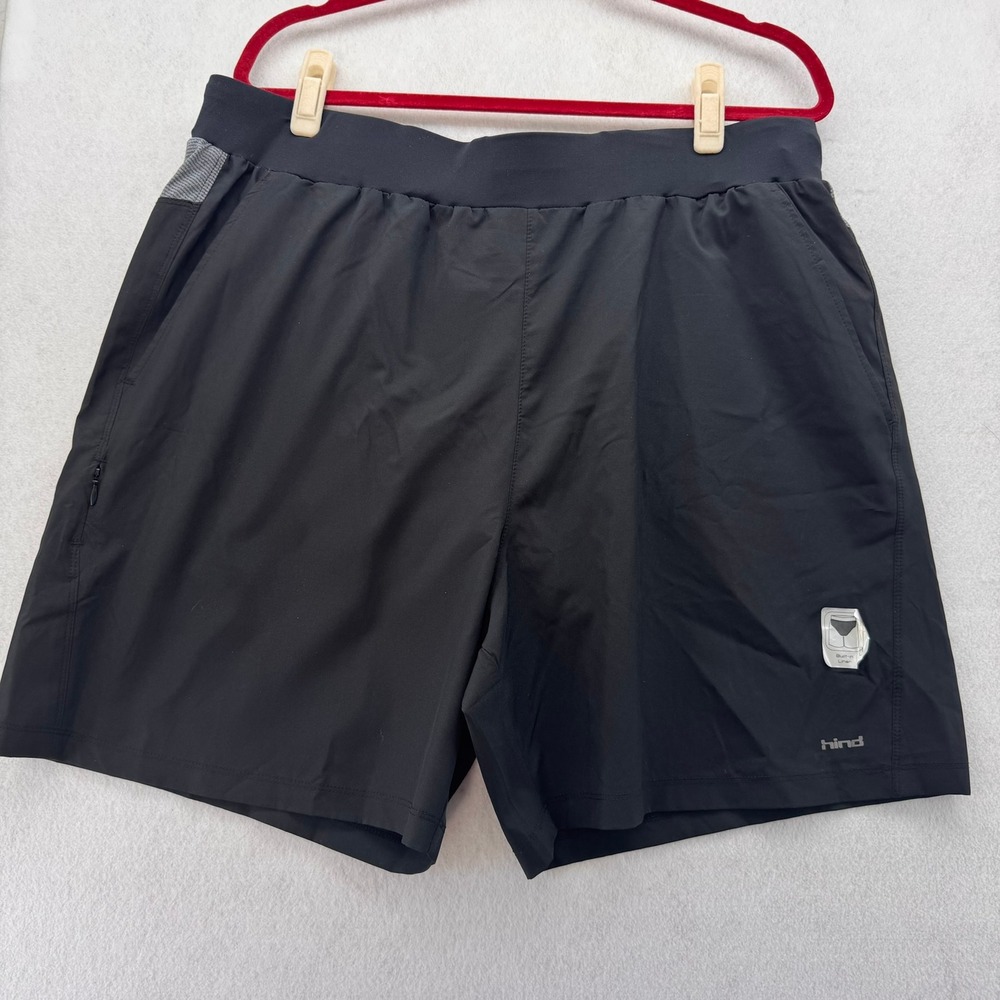 HIND Black Running Shorts Athletic Training Workout Mens XL Athleisure Workout